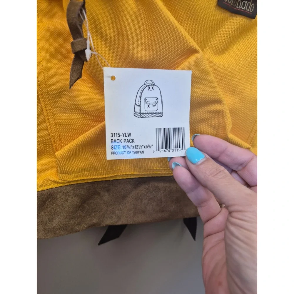 Mercury Luggage SPAM Yellow Backpack Advertising Promo Collectible NWT Coronado